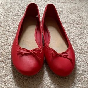 Red old navy flats